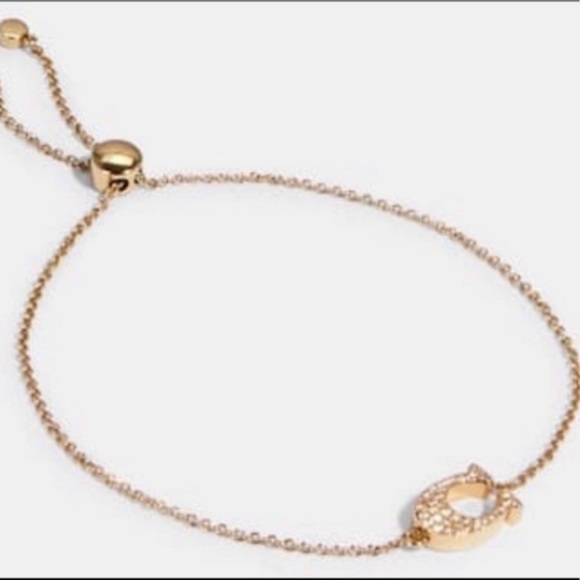 #20 COACH Pave Signature C Bracelet NWT